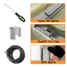 King&Charles screen clips ensure firm, reusable fixing for multiple windows