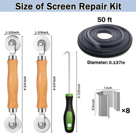 King&Charles screen clips and hook secure the frame for a neat install
