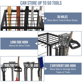 Kingarage tool storage with steel mat protects tools during transport.