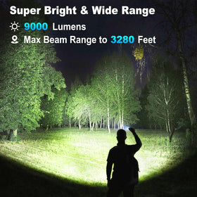 KINGCAESAR front-view flashlights showing compact design for camping