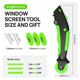 King&Charles blade storage with replaceable blades boosts long-term efficiency.