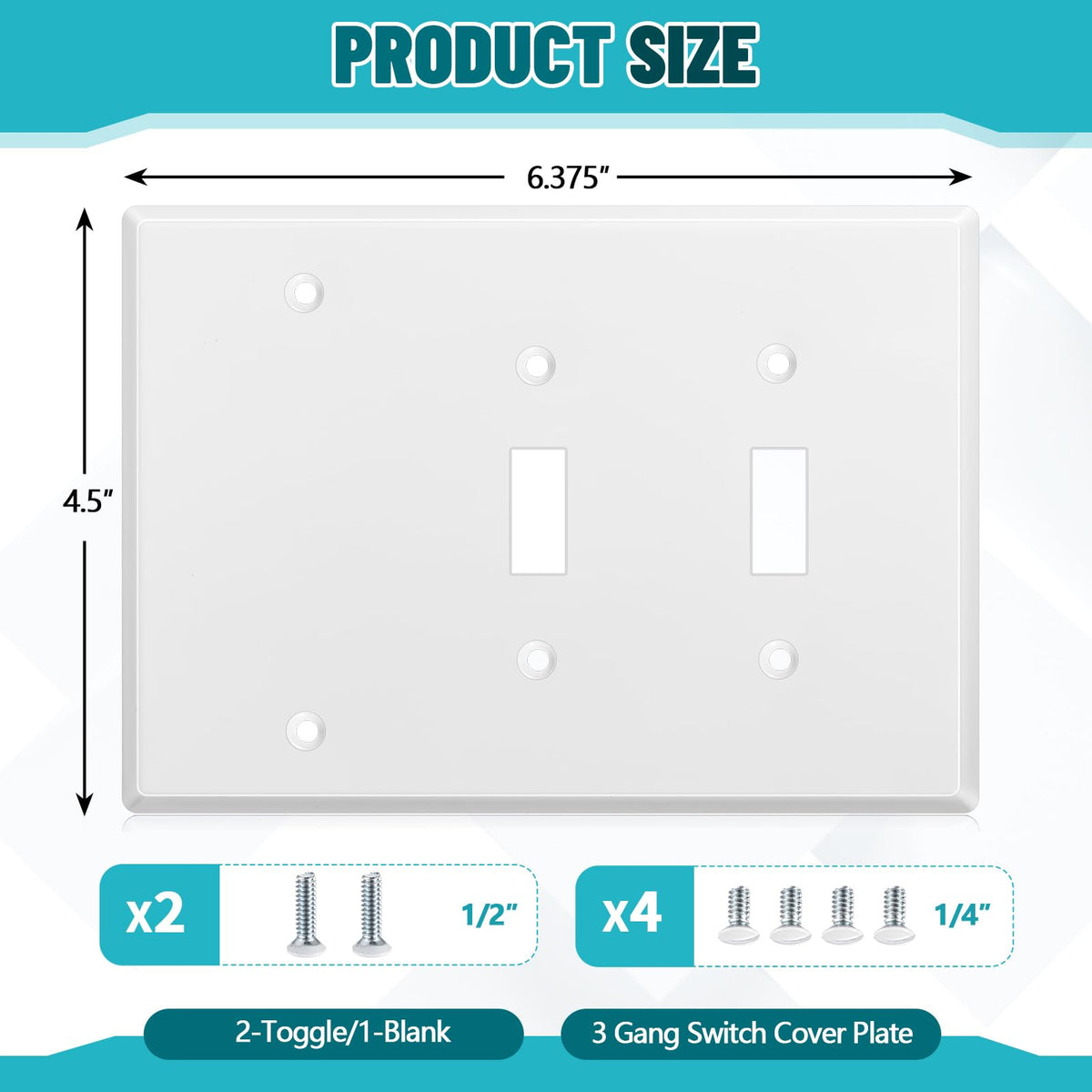 Kingdder blank cover conceals unused holes for a neat wall
