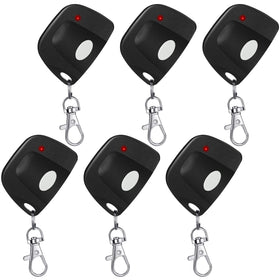 Kingdder 6-pack garage door remotes with DIP switches, compatible with Linear Delta 3 310MHz for secure access.