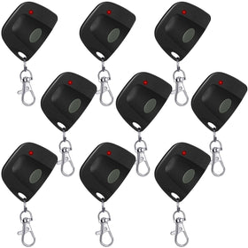 Kingdder 9-pcs garage door remotes with keychain for convenient access.