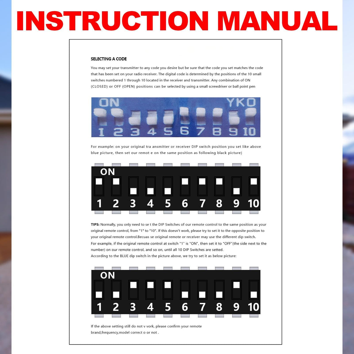 Kingdder remote includes batteries for immediate use