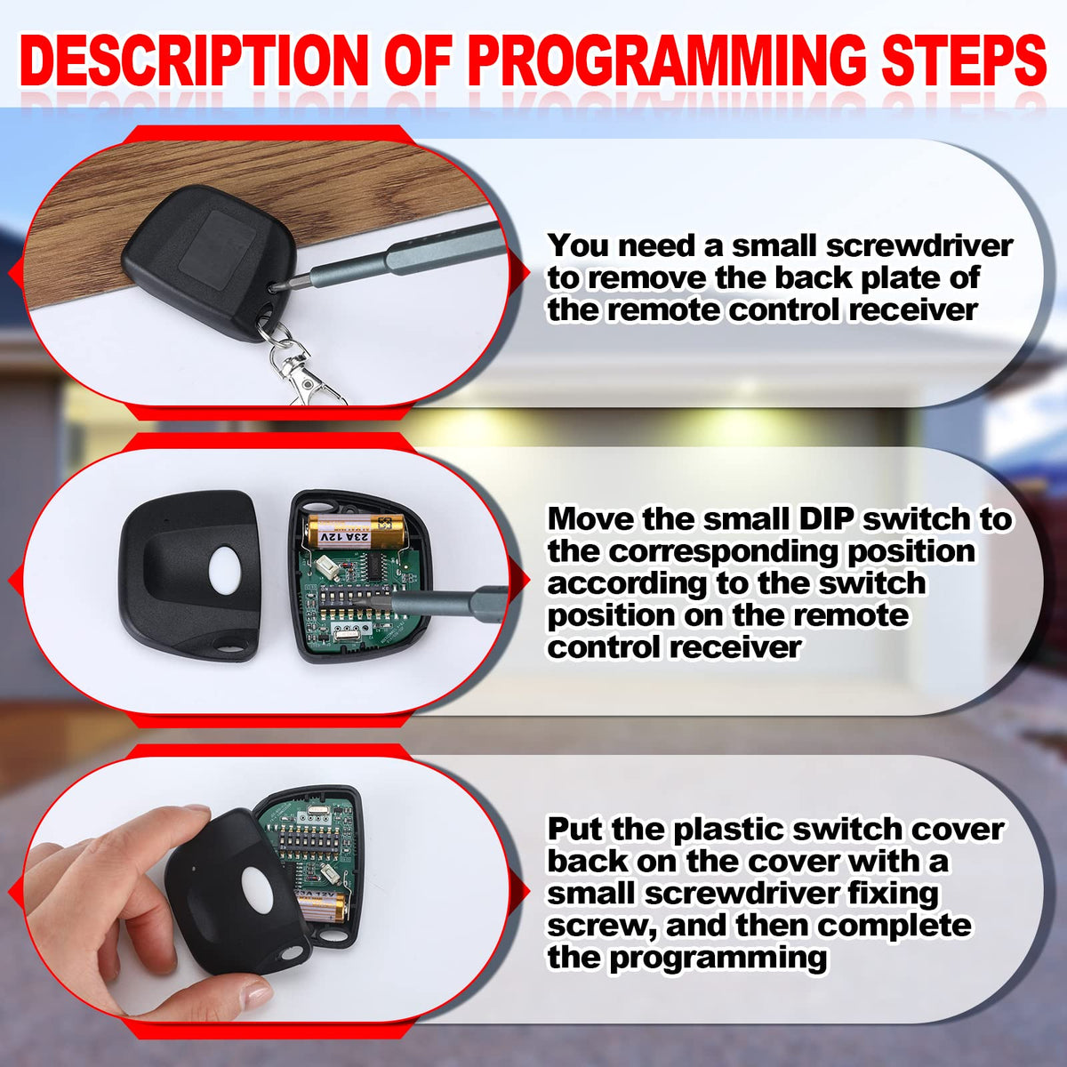Kingdder compact keychain remote fits pockets for convenient carry.