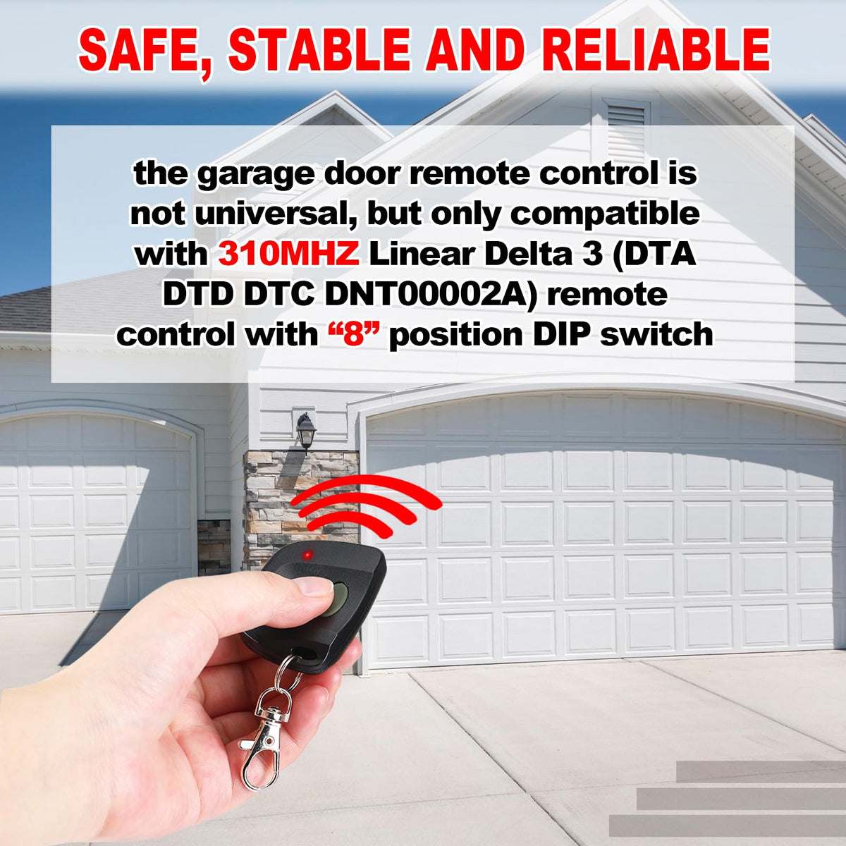 Kingdder Delta 3 compatibility label on the remote for easy identification