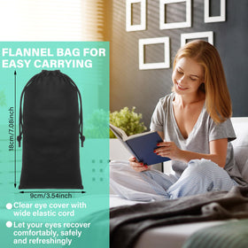 Kingdder Eye Shield clear lenses provide unobstructed vision for reading.