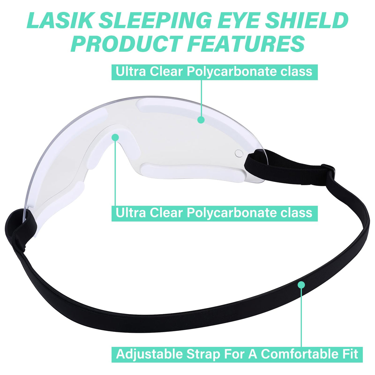 Kingdder Eye Shield frame stays securely in place during daily activities.