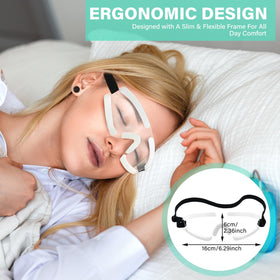 Kingdder Eye Shield soft padding hugs the face for all-night comfort.