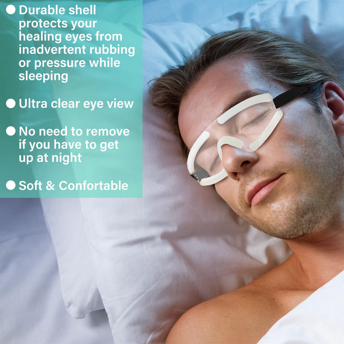 Kingdder Eye Shield comes with a storage bag for easy protection and travel.