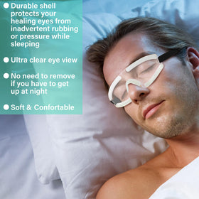 Kingdder Eye Shield comes with a storage bag for easy protection and travel.