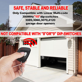 Kingdder remote with 10-dip switch compatibility