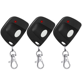Kingdder gate opener remote black front view for convenient control