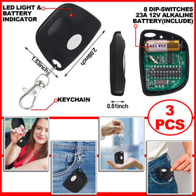 Kingdder gate opener remote white front view for convenient control