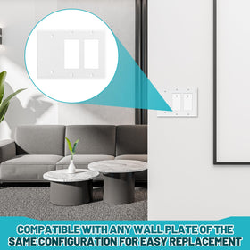 Kingdder included screws support quick, tool-friendly installation with standard boxes