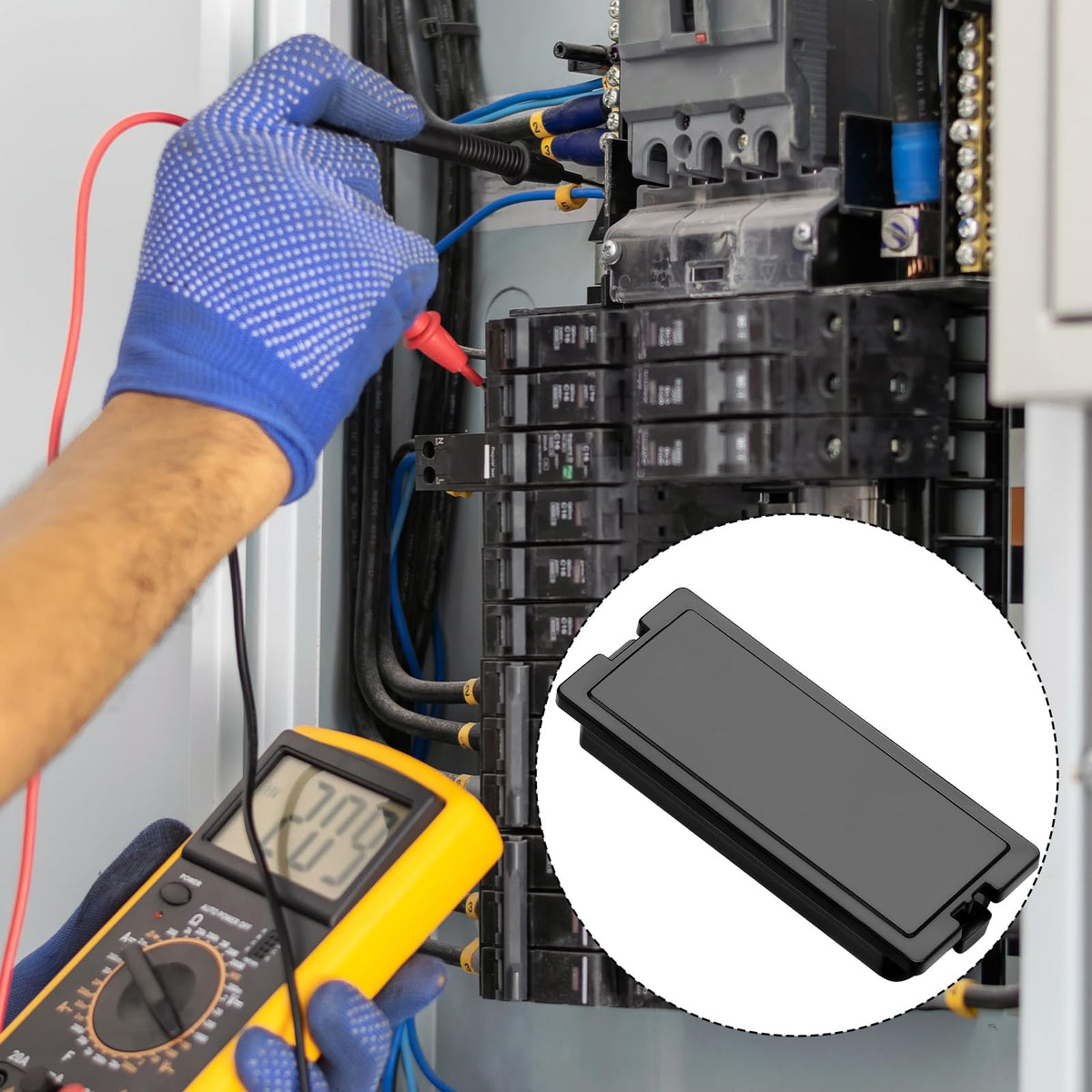 Kingdder neat panel look preserves a professional electrical setup in busy environments.