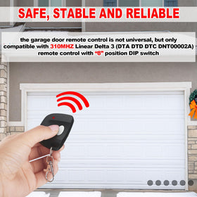 Kingdder 310MHz dip-switch remote shows easy programming and reliable connection.