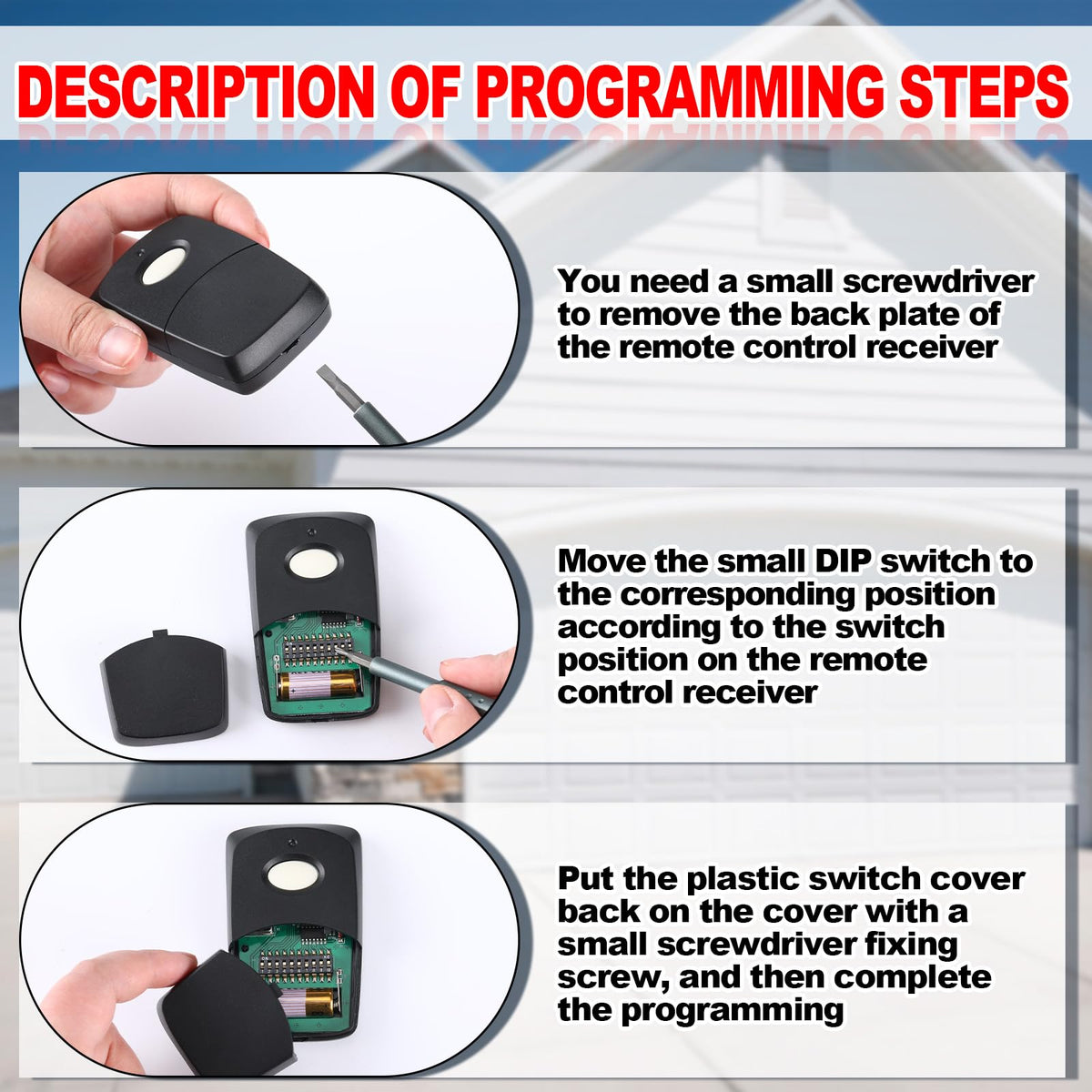 Kingdder compact remote is pocket-friendly for quick access.