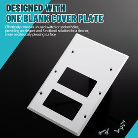 Kingdder standard-size wall plate 4.50 by 6.38 inches fits most outlets securely