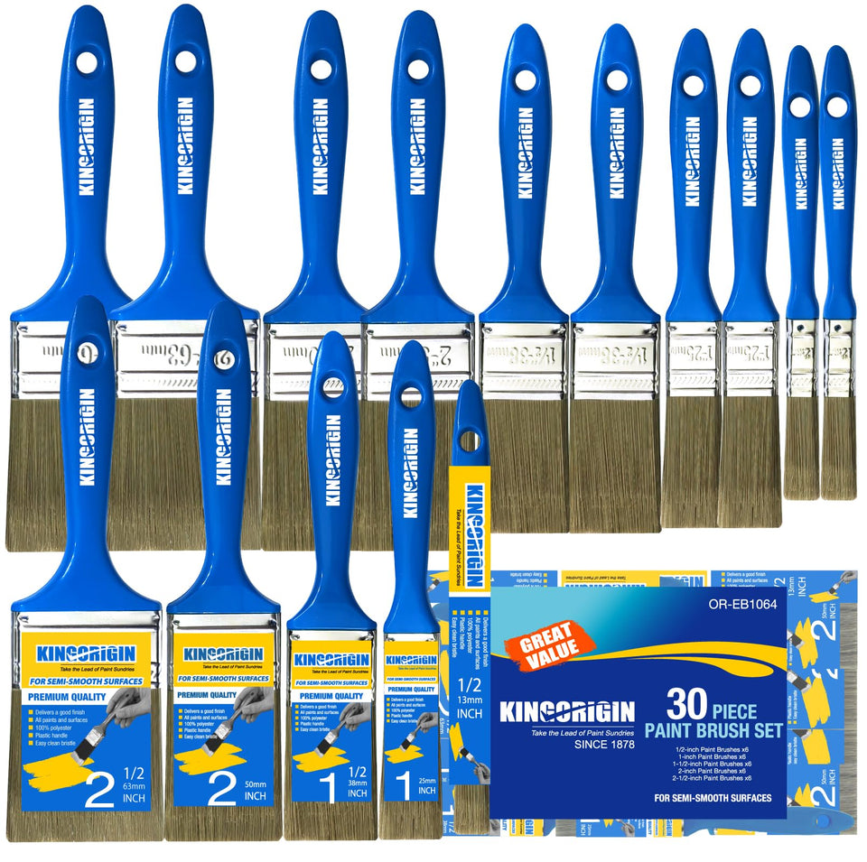 KingOrigin 0.5-inch detail brush for precise edges and clean lines.