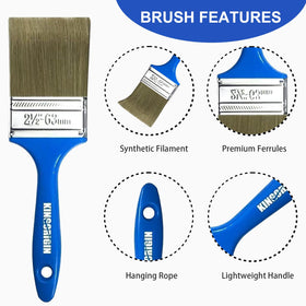 KingOrigin 1.5-inch brush for even coats on furniture and cabinets.