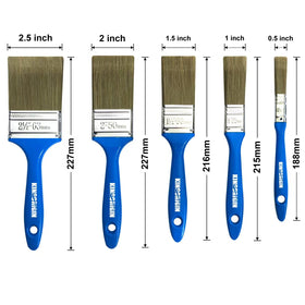 KingOrigin 1-inch brush ideal for smooth coverage on trims and walls.