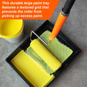 KingOrigin 4-inch roller frame provides tight corner control for detail work.