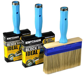 KingOrigin deck stain brush 4-inch delivers even coverage on wood.