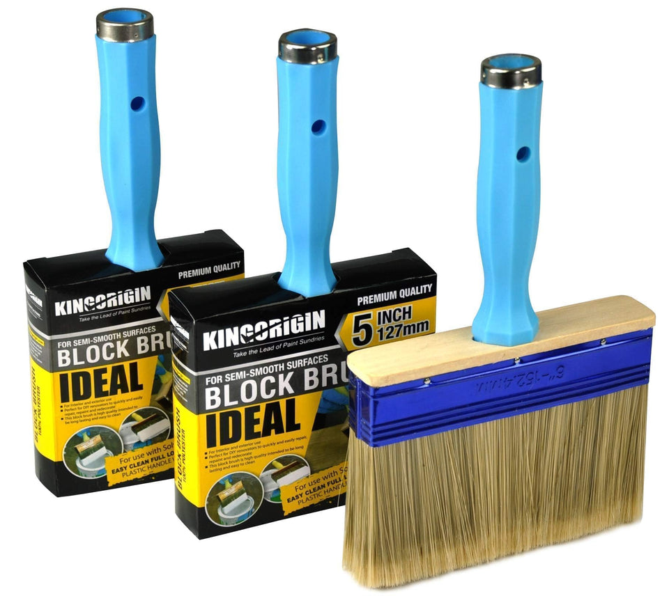 KingOrigin deck stain brush 4-inch delivers even coverage on wood.