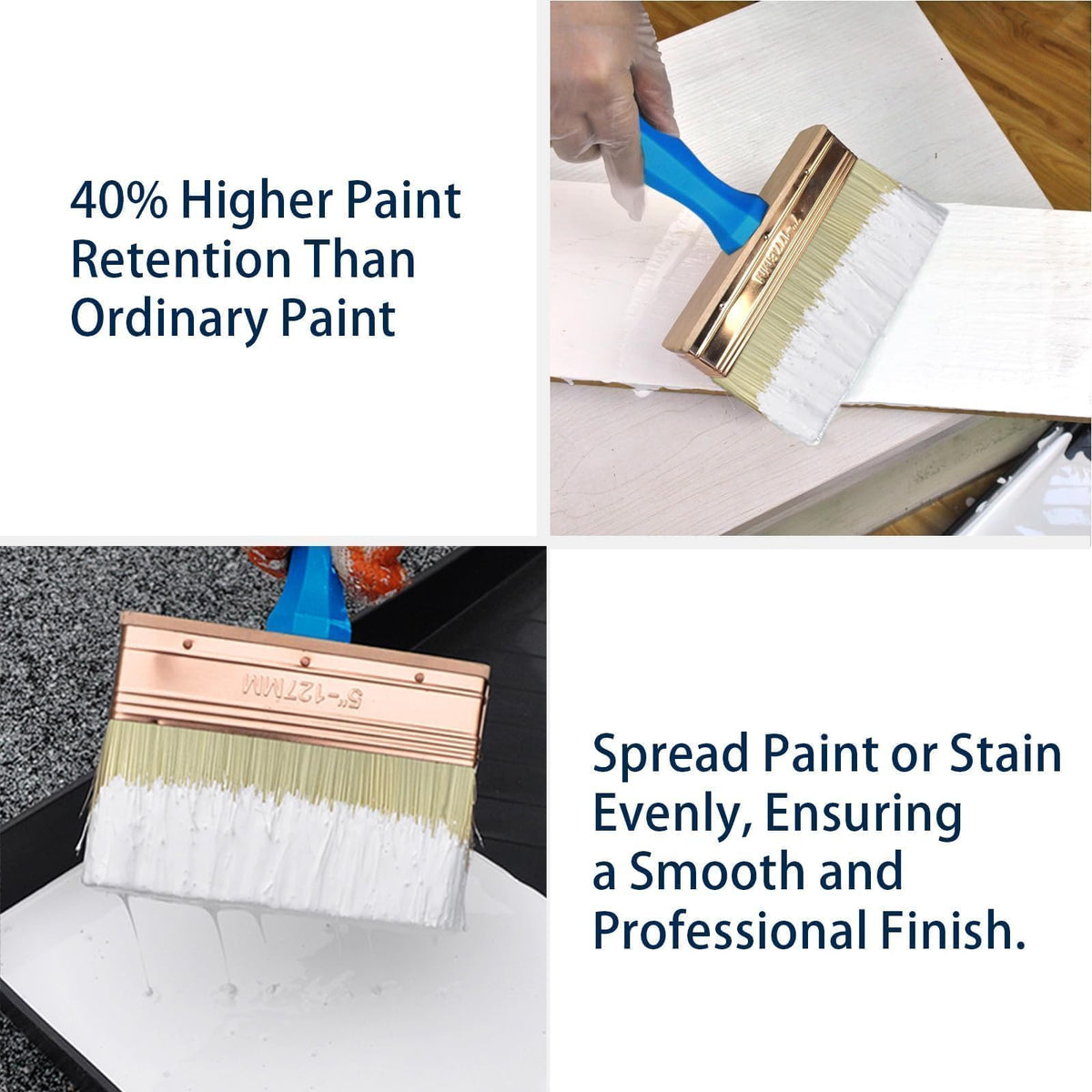 KingOrigin deck stain brush threaded handle fits extension poles.