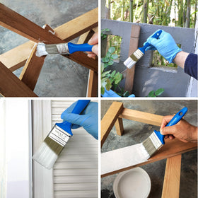 KingOrigin ergonomic handle brush aids comfortable extended use.
