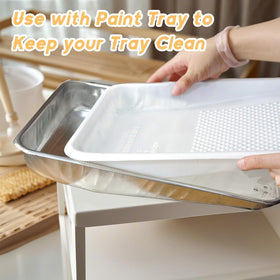 KingOrigin portable tray with ergonomic handle for easy carrying.