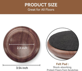 KingPoint grooved design pads fit various legs for stable furniture protection