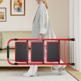 KingRACK 3-Step ladder stored under a bed for discreet storage