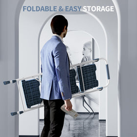 KINGRACK 4 Step Ladder ergonomic handle for safe grip.