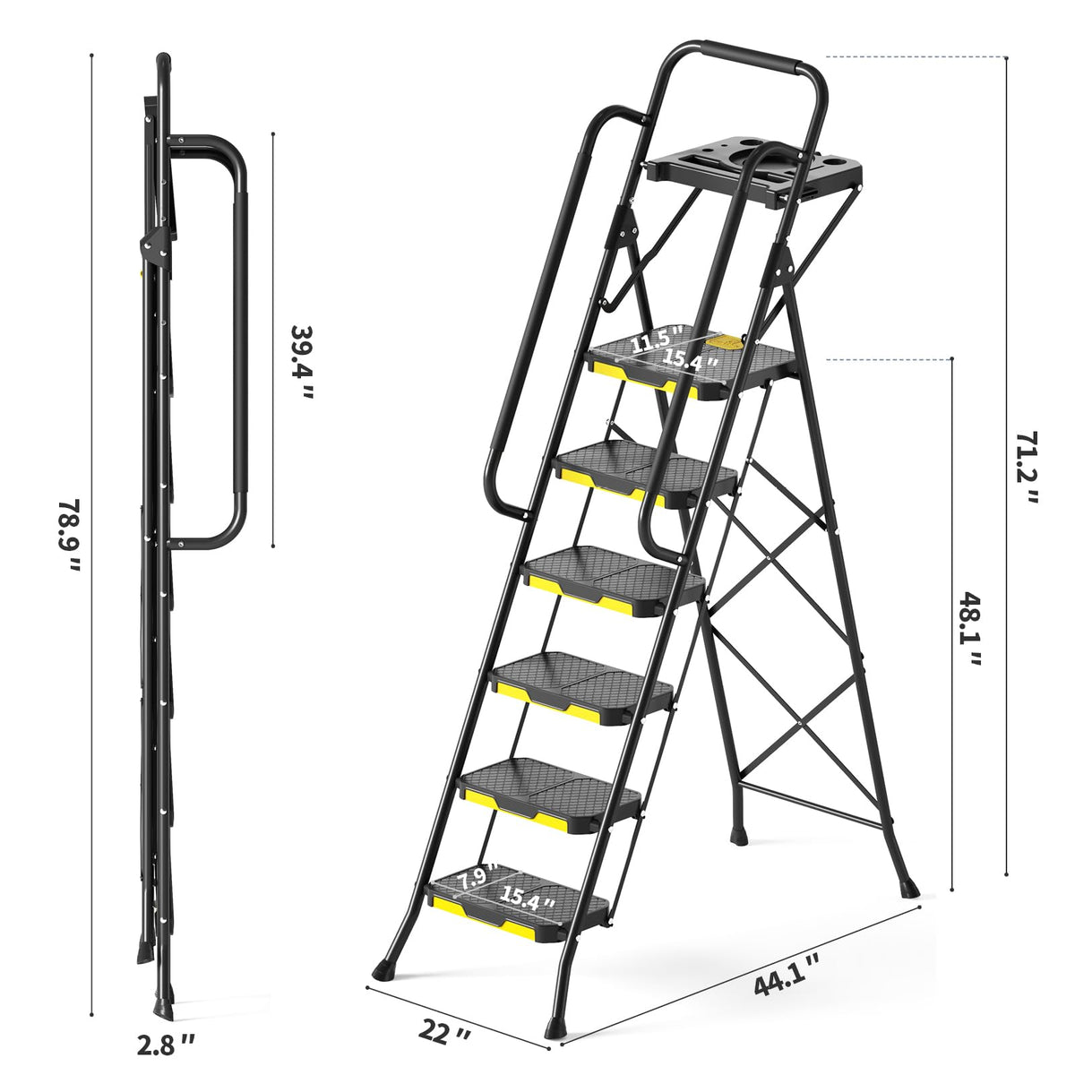 KingRACK 6-step ladder in use for painting and decorating tasks
