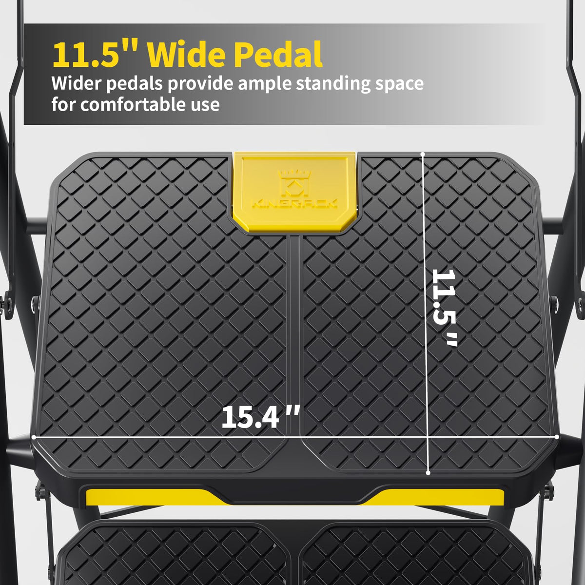 KingRACK 6-step ladder safety lock feature enhances stability during use