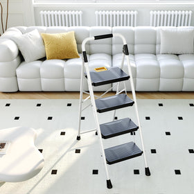 KINGRACK 800 lbs capacity ladder supports heavy-duty tasks safely