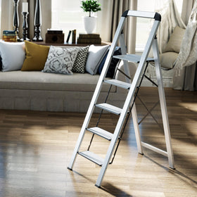 KINGRACK multi-purpose ladder suits painting, cleaning, and decor tasks.