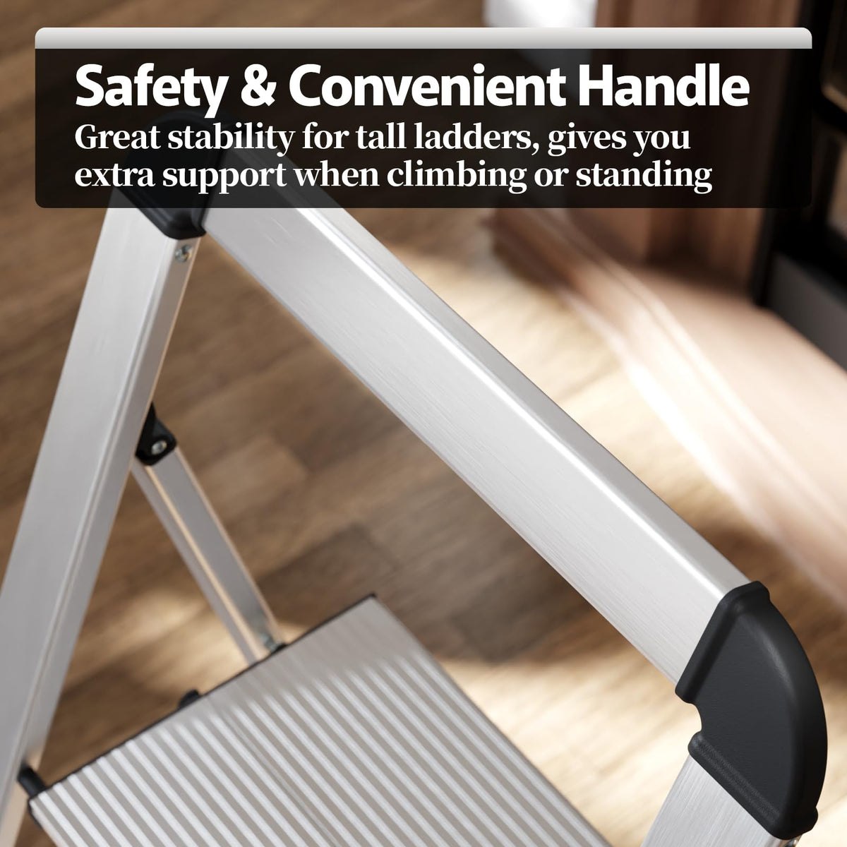 KINGRACK triangular-frame design boosts overall ladder stability.