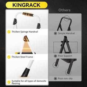 KINGRACK compact folded storage fits tight spaces after use