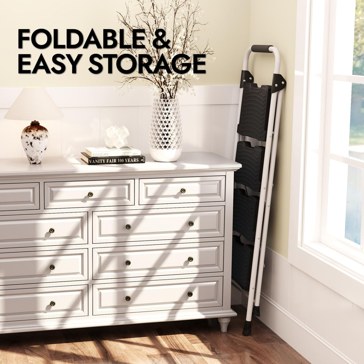 KINGRACK compact storage fits under sofa or against wall