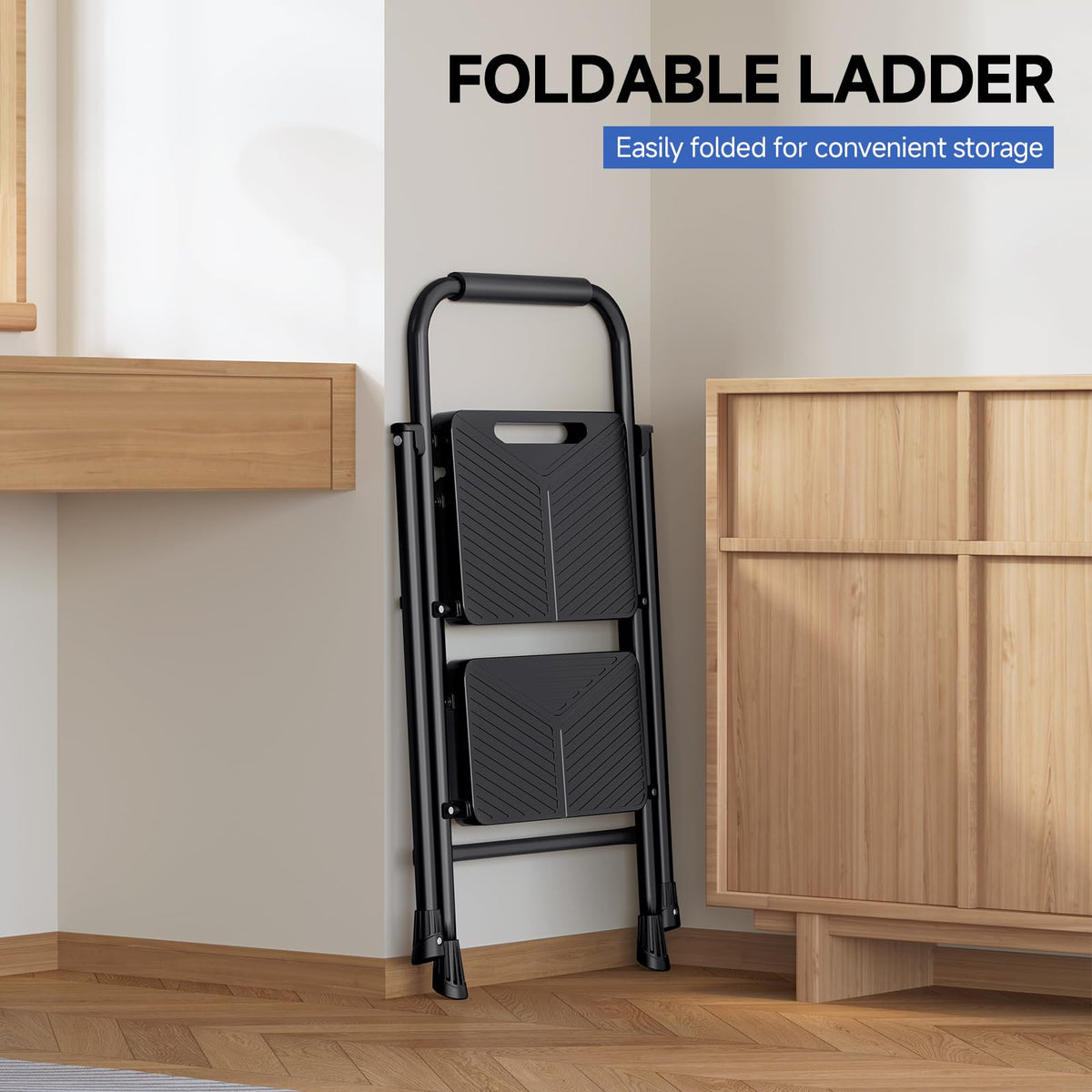 Kingrack foldable design saves space behind doors and in closets.