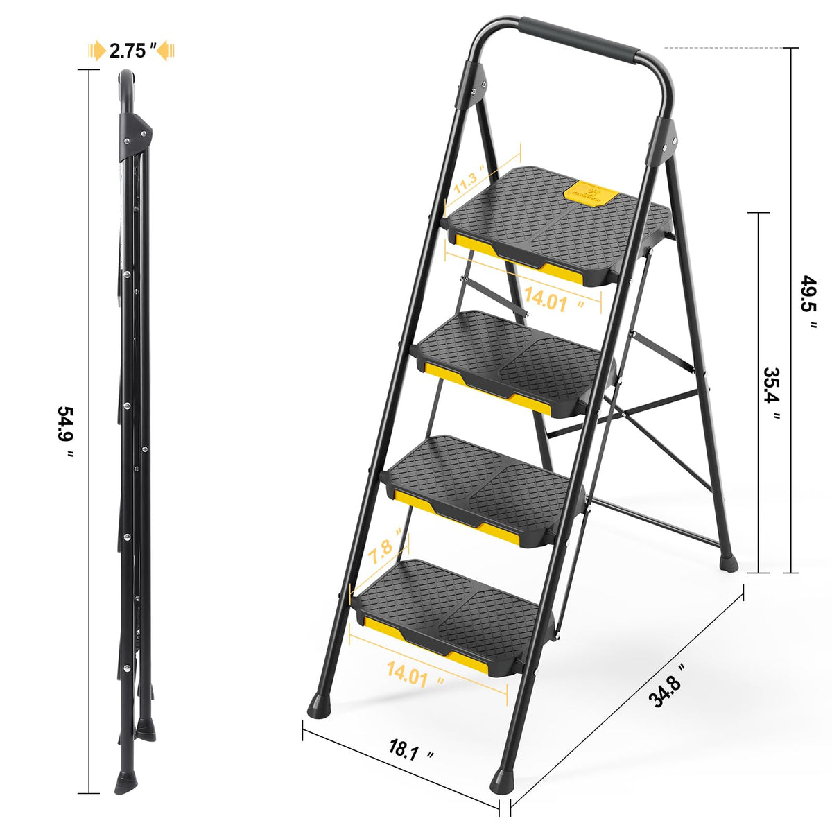 KINGRACK folded dimensions enable compact storage.
