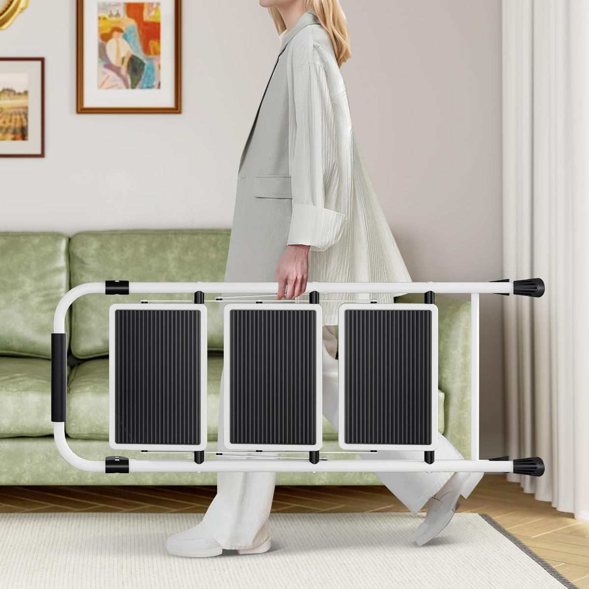 KINGRACK ladder supports both indoor and outdoor use for various projects.