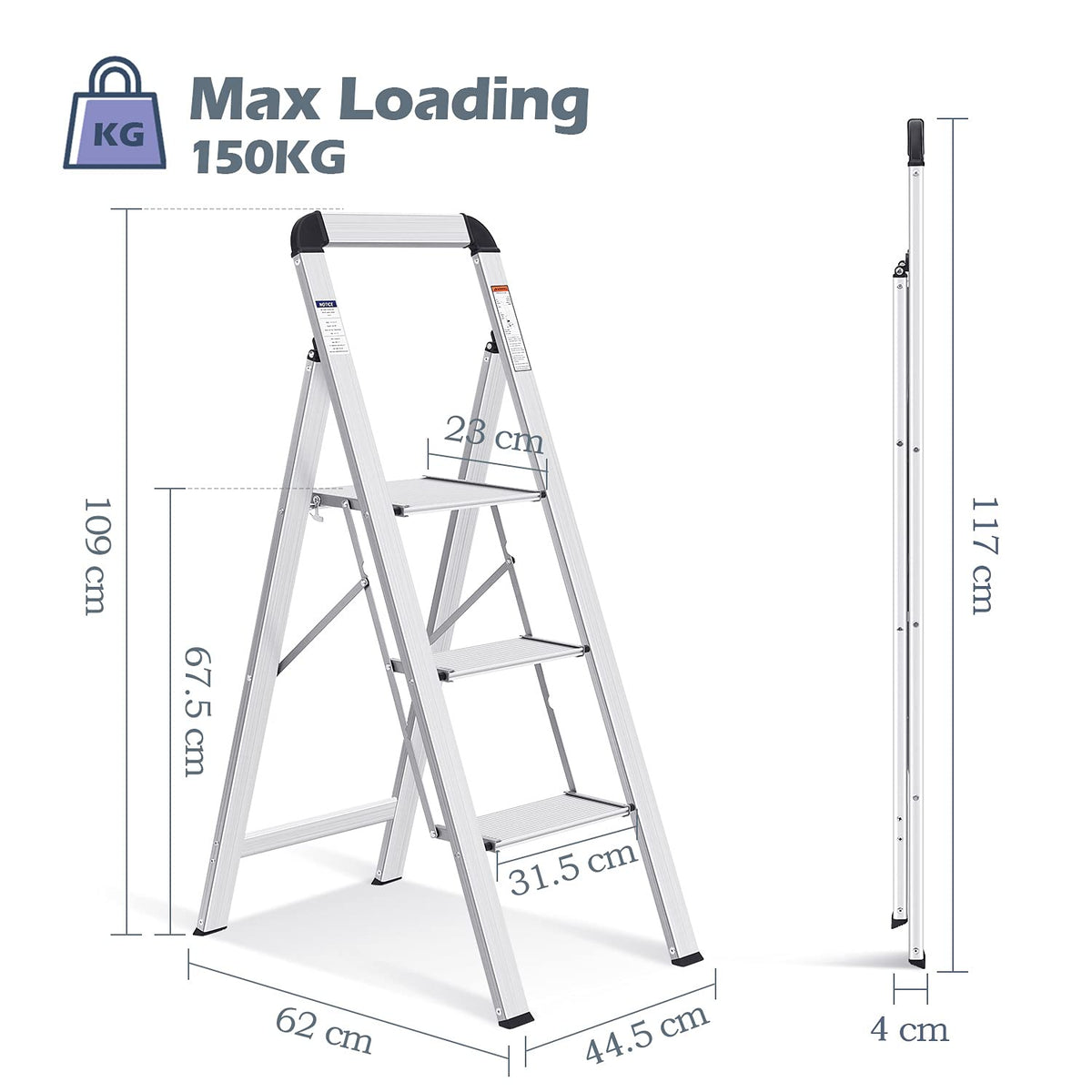 KingRACK safety lock and sturdy frame for safer use