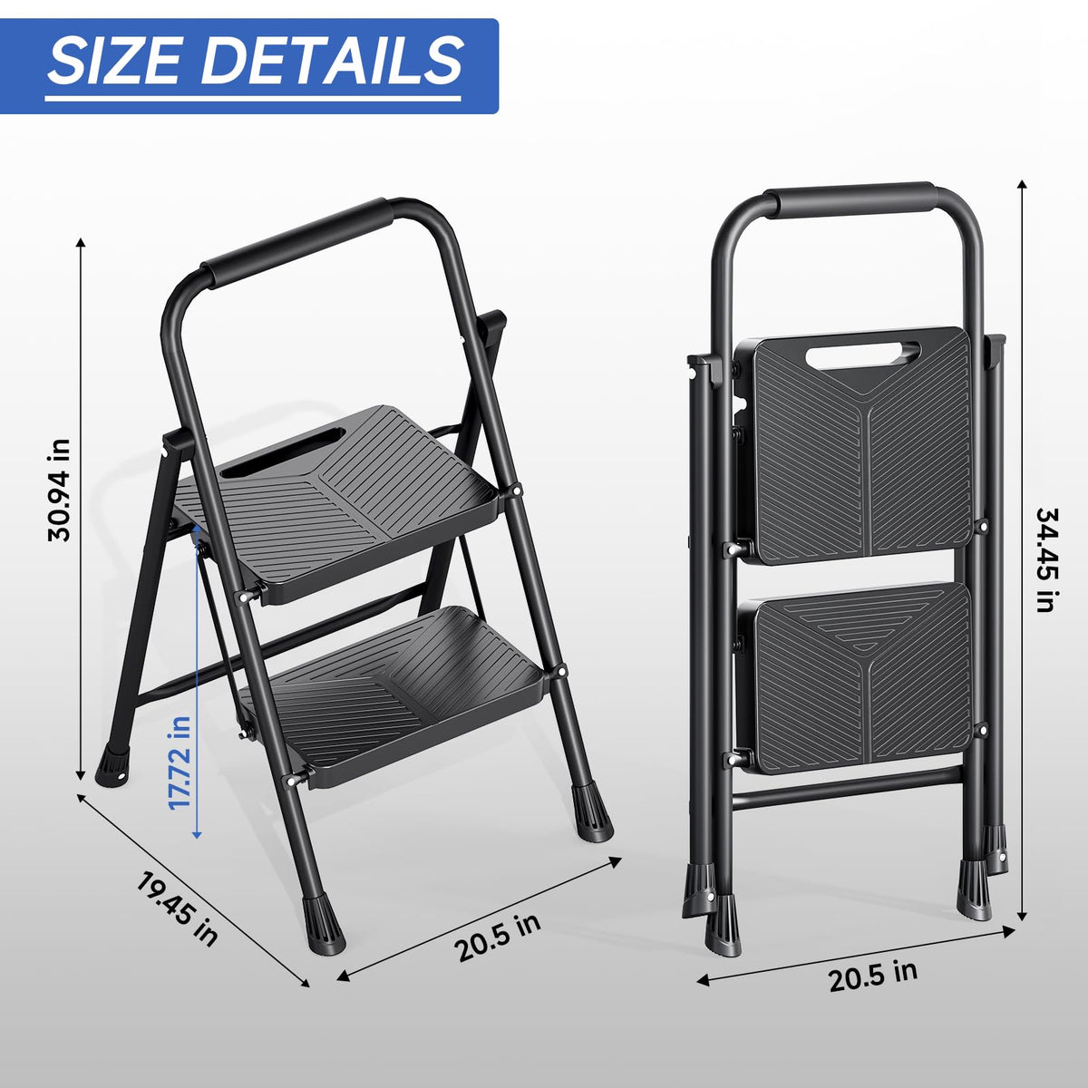Kingrack reinforced steel frame supports up to 500 pounds.
