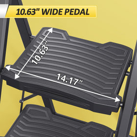 Kingrack anti-slip pedal for safe footing on each step