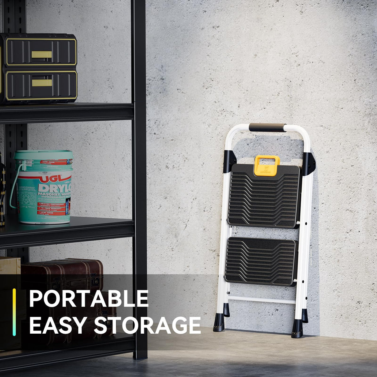 KINGRACK thickened steel frame emphasizes durability for demanding chores
